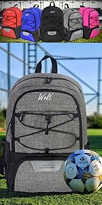 Youth Soccer Ball Backpack for Soccer, Football, Basketball sports